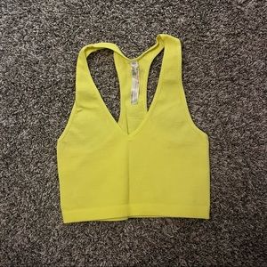 Free Throw Crop Tank Highlighter